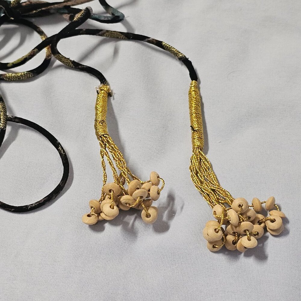 Natural Life The Alice Metallic Tiered Floral Maxi Sun Dress Women Size XL Black - Picture 13 of 15